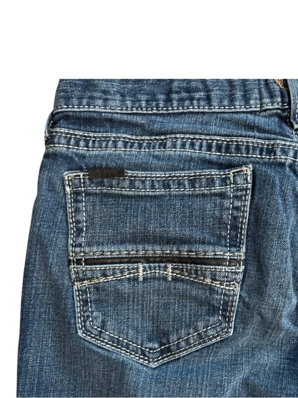 Ariat Men's M7 Silverton Dark Blue Straight Leg Jeans - Picture 6 of 16